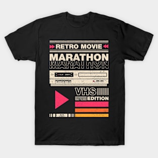 Retro Movie Marathon VHS Edition T-Shirt